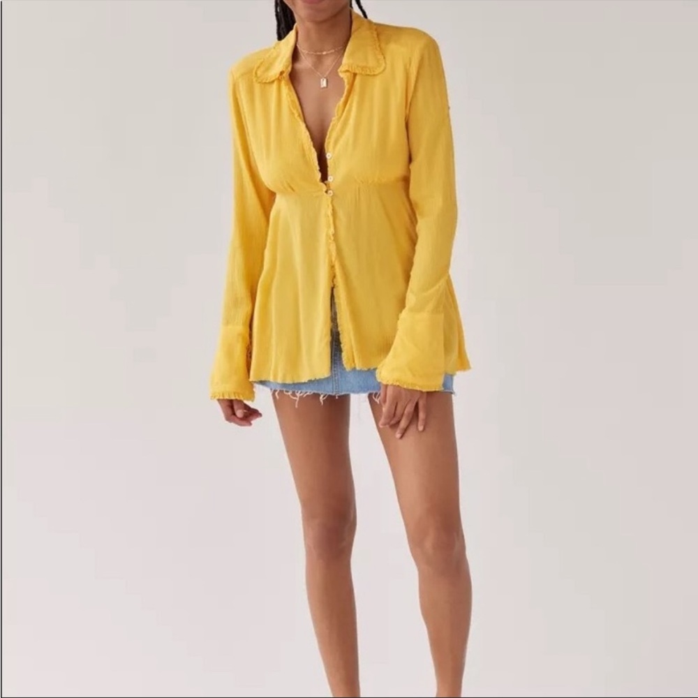 Urban Outfitters lenna open-back babydoll top